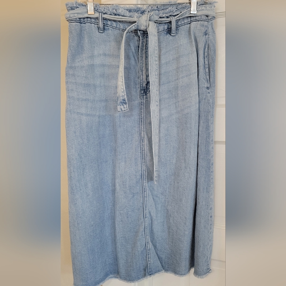 GAP Womens Blue Jean Denim Skirt Sz 29 Tall
